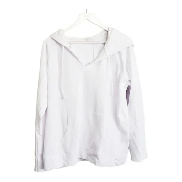 Calme By Johnny Was White Mira Pullover Hoodie XXL NWT Retail $168 - Picture 1 of 6